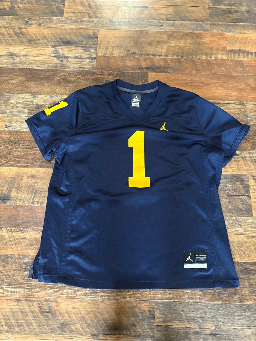 Michigan Wolverines Jordan College Dri Fit Game Football Jersey youth xl